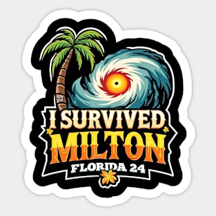 I Survived Hurricane Milton Florida 24 - Eye Voodoo Sticker